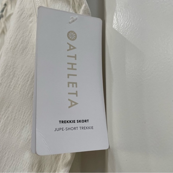 NWT Athleta White Trekkie Skort Size 18 - Picture 7 of 10